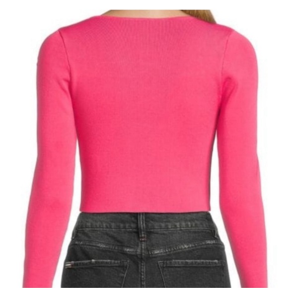 ALICE + OLIVIA Hilaria Lace Up Top - Picture 2 of 7